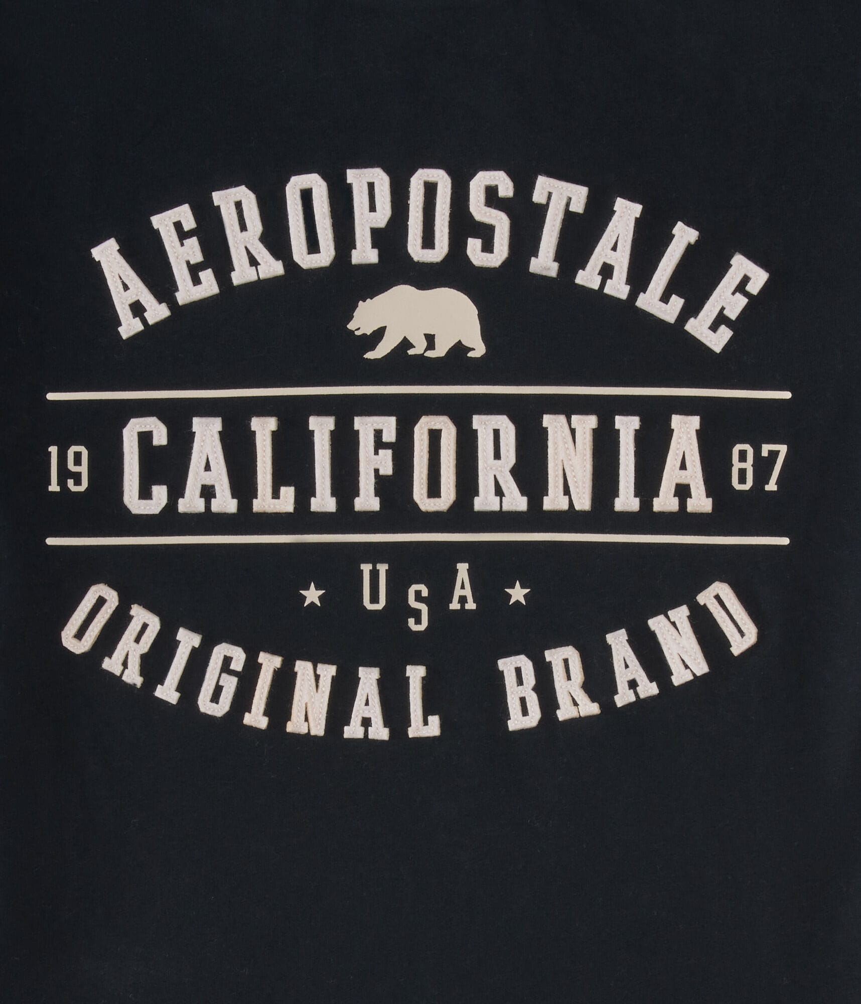 Aeropostale Cali Bear Appliqué Graphic Tee