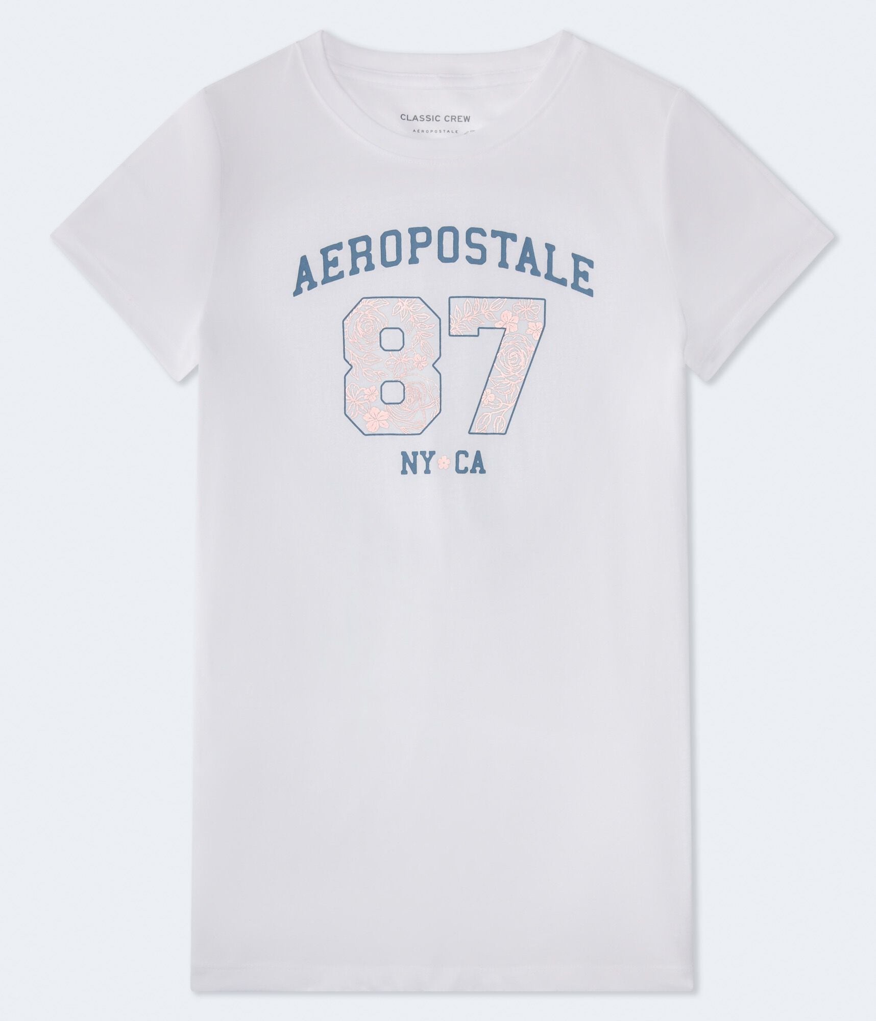 Aeropostale 87 Floral Foil Graphic Tee