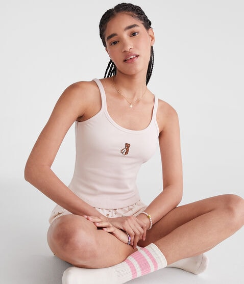 Cropped Graphic Sleep Tank Cropped Graphic Sleep Tank
