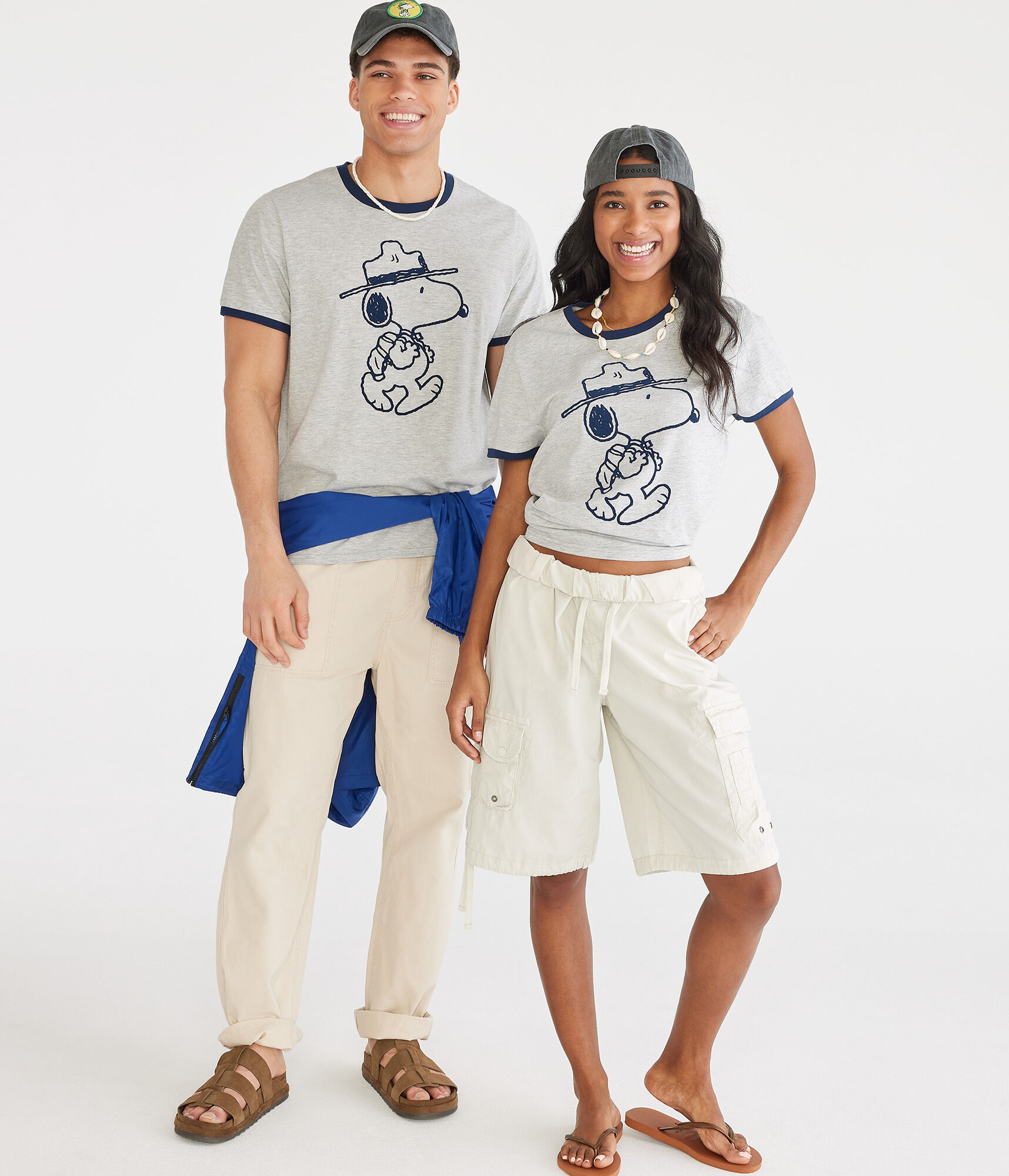 AERO | CAMP SNOOPY&trade; Scout Leader Relaxed Ringer Tee