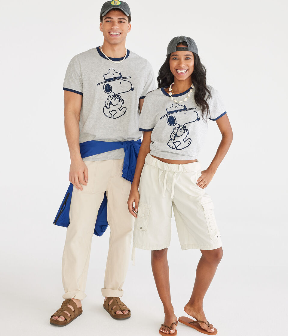 AERO | CAMP SNOOPY™ Scout Leader Relaxed Ringer Tee
