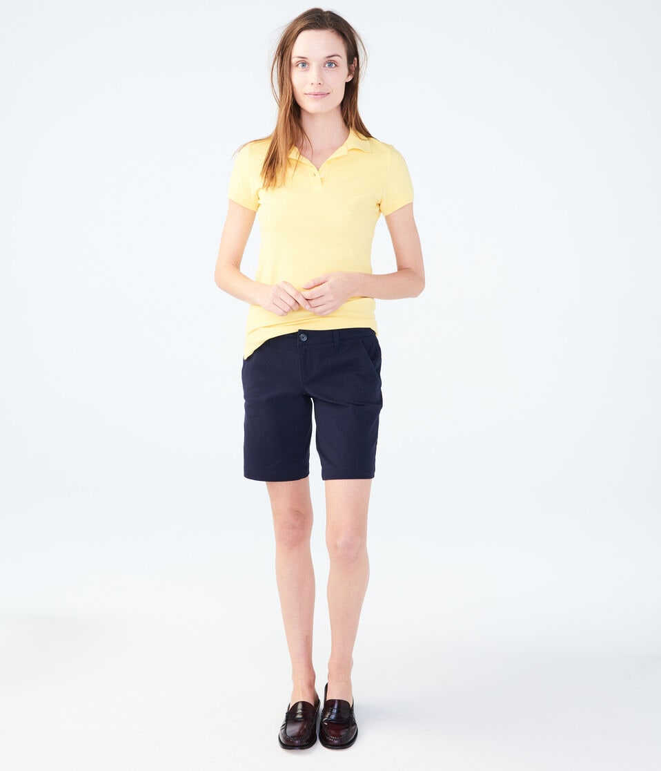 Curvy Uniform Bermuda Shorts