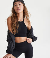 Seriously Soft Ribbed High-Neck Cropped Cami