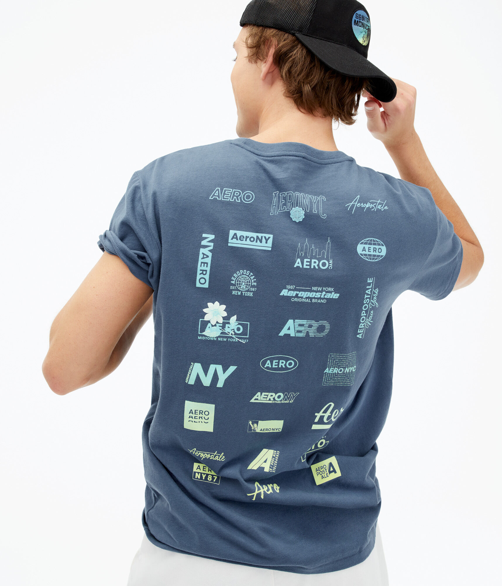 Ombr&eacute; Aero Box Logo Graphic Tee