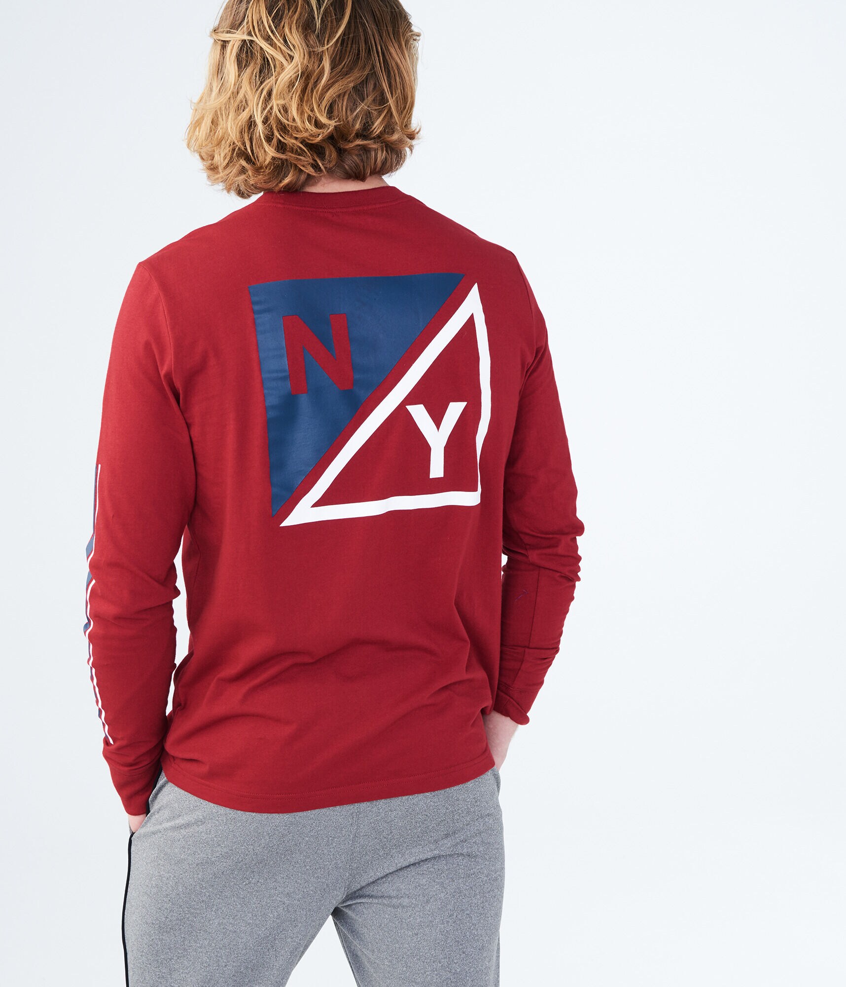 Long Sleeve Square Logo Graphic Tee