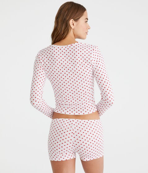 Long Sleeve Printed Sleep Top Long Sleeve Printed Sleep Top