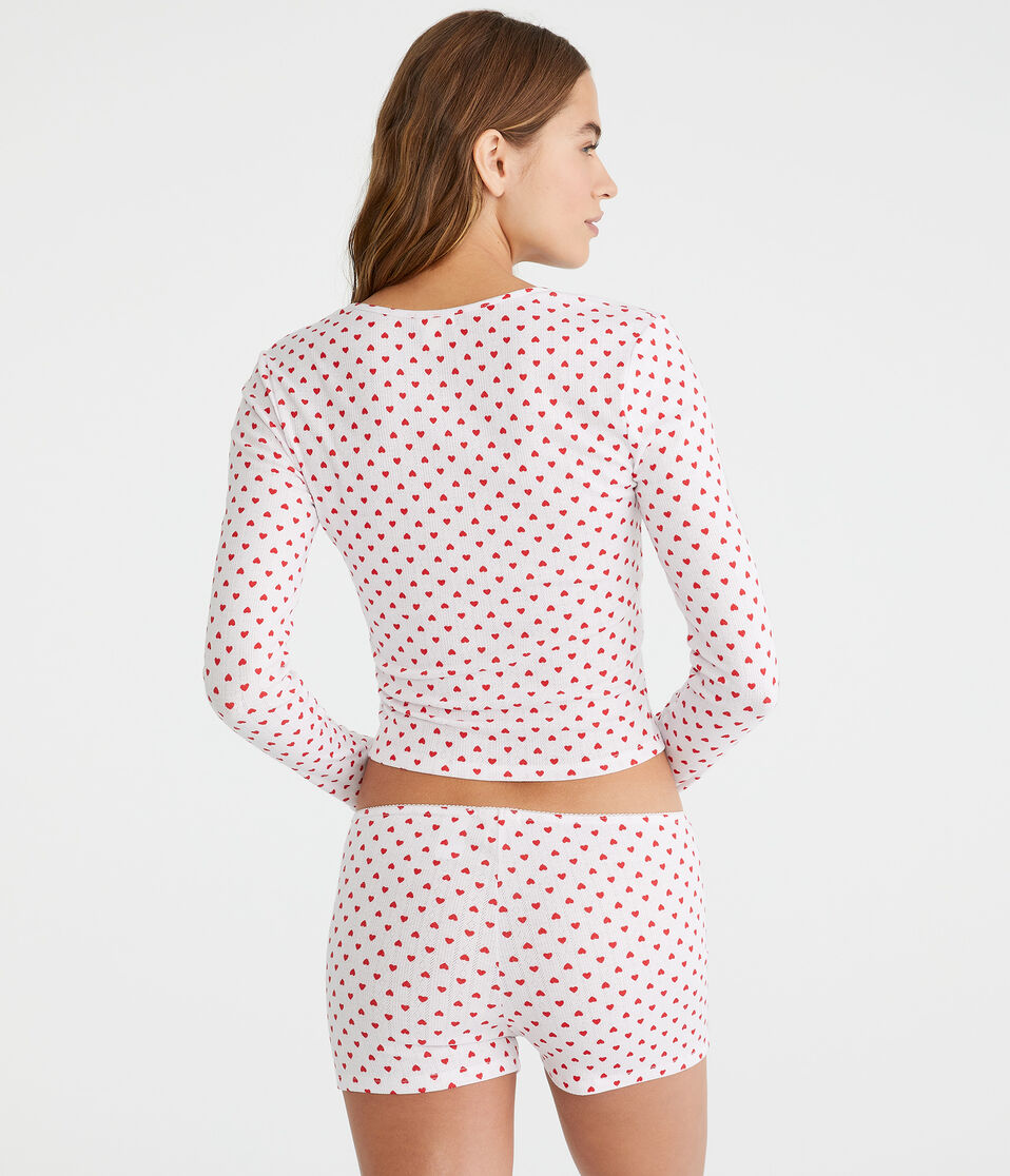 Long Sleeve Printed Sleep Top