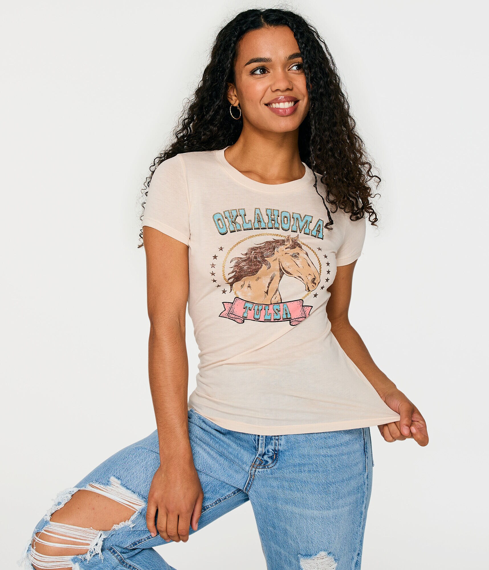 Tulsa Oklahoma Horse Graphic Tee
