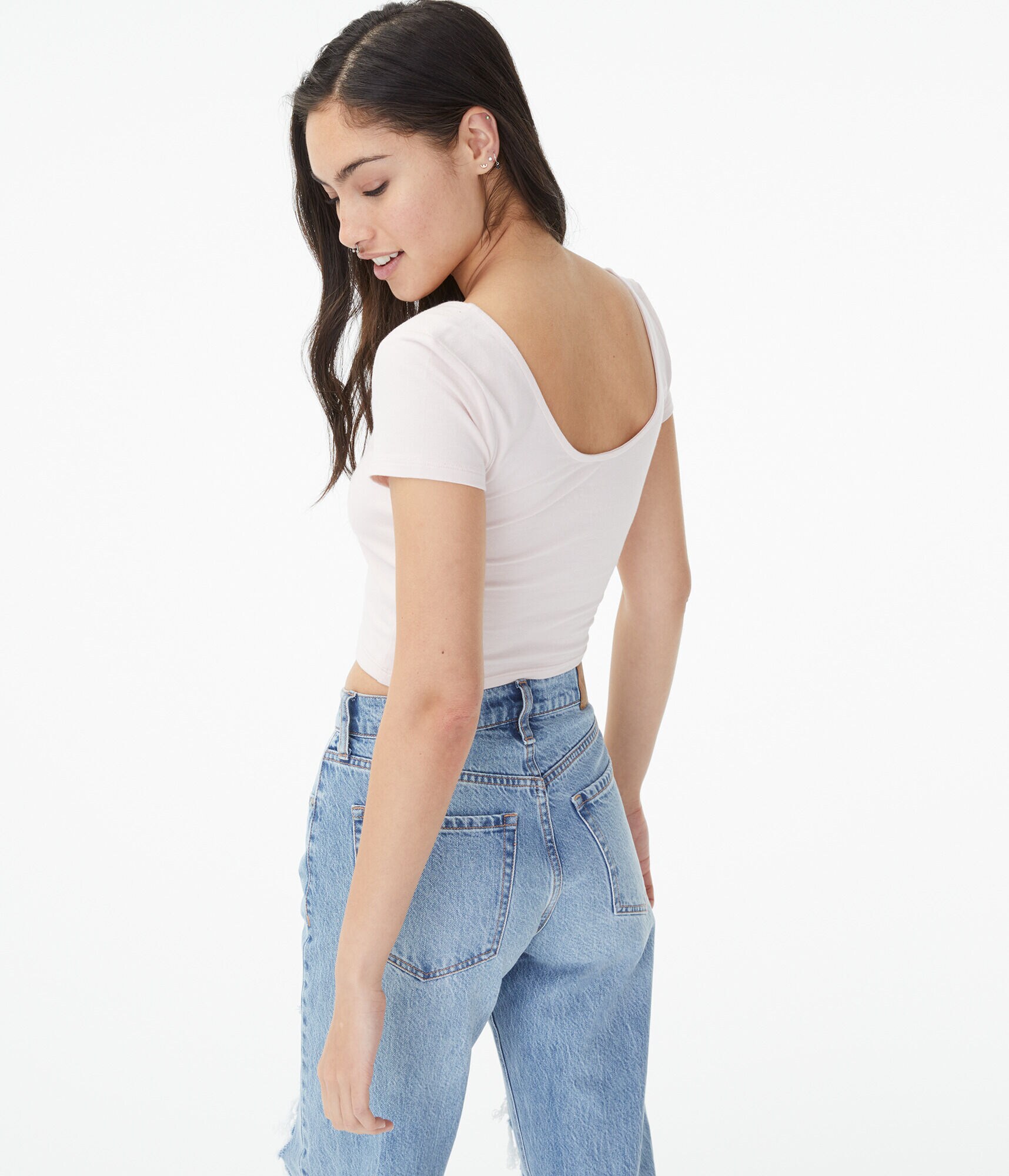 Seriously Soft Notch-Neck Baby Tee