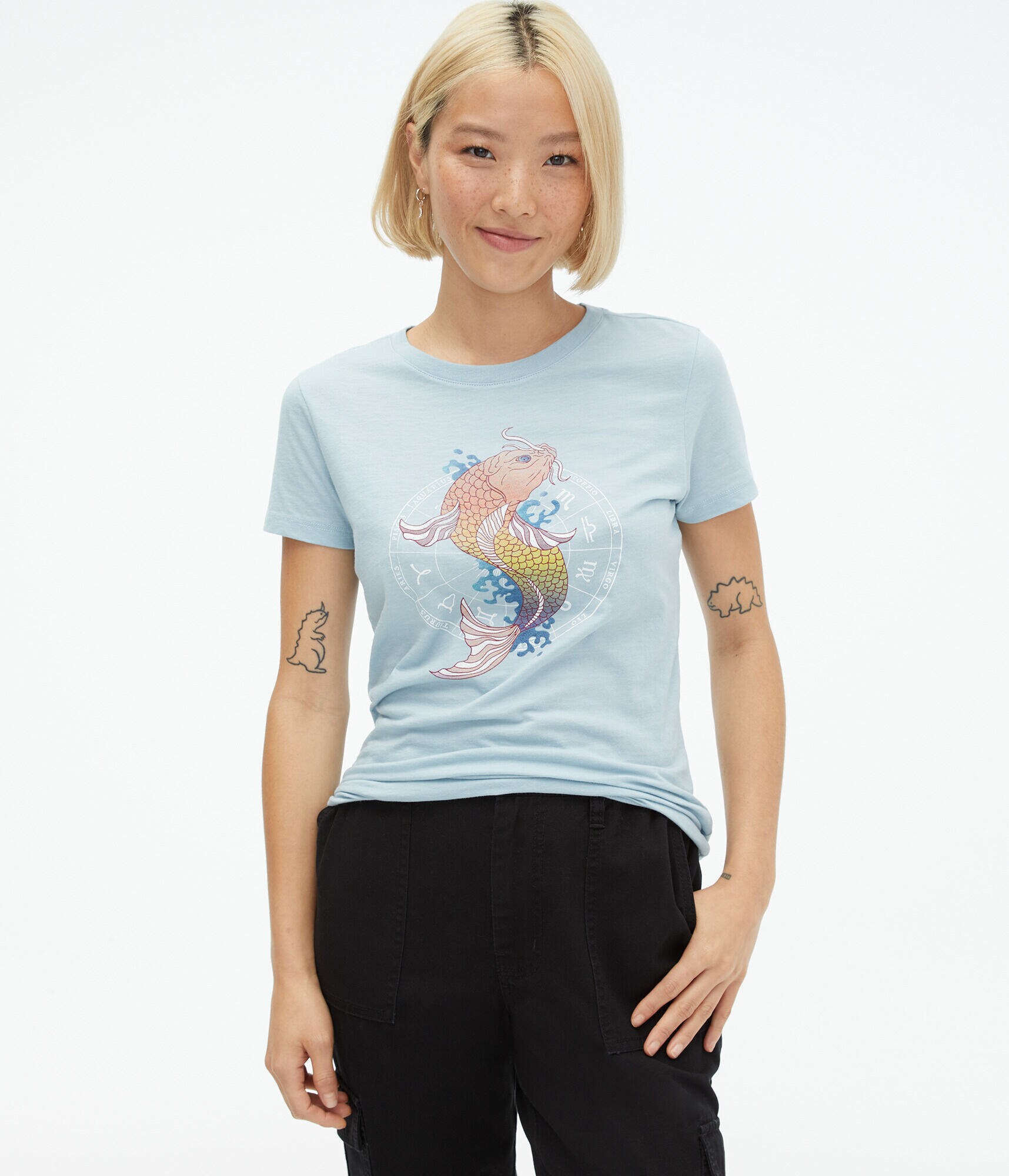 Zodiac Koi Fish Graphic Tee