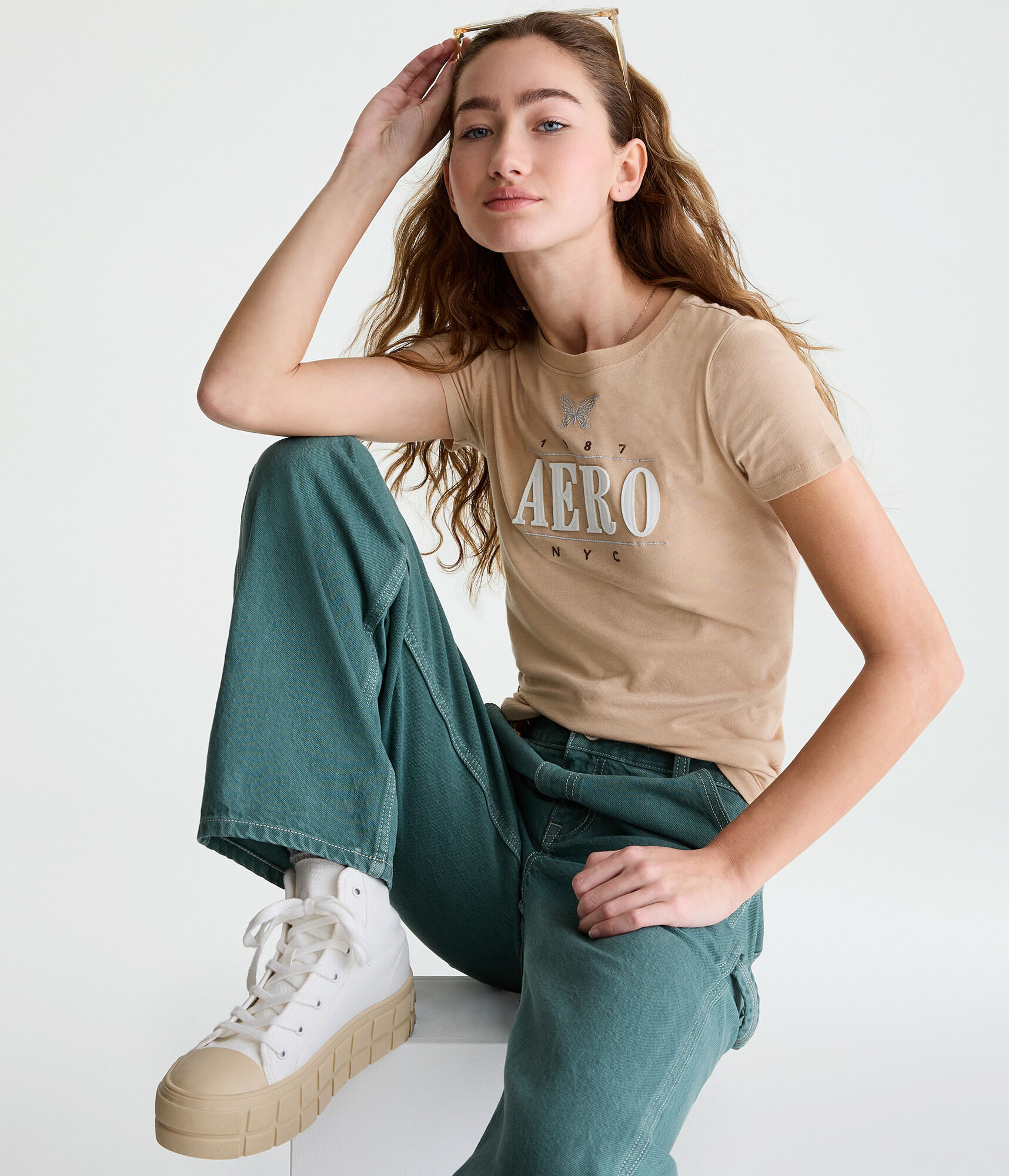 Aero Butterfly Appliqu&eacute; Graphic Tee