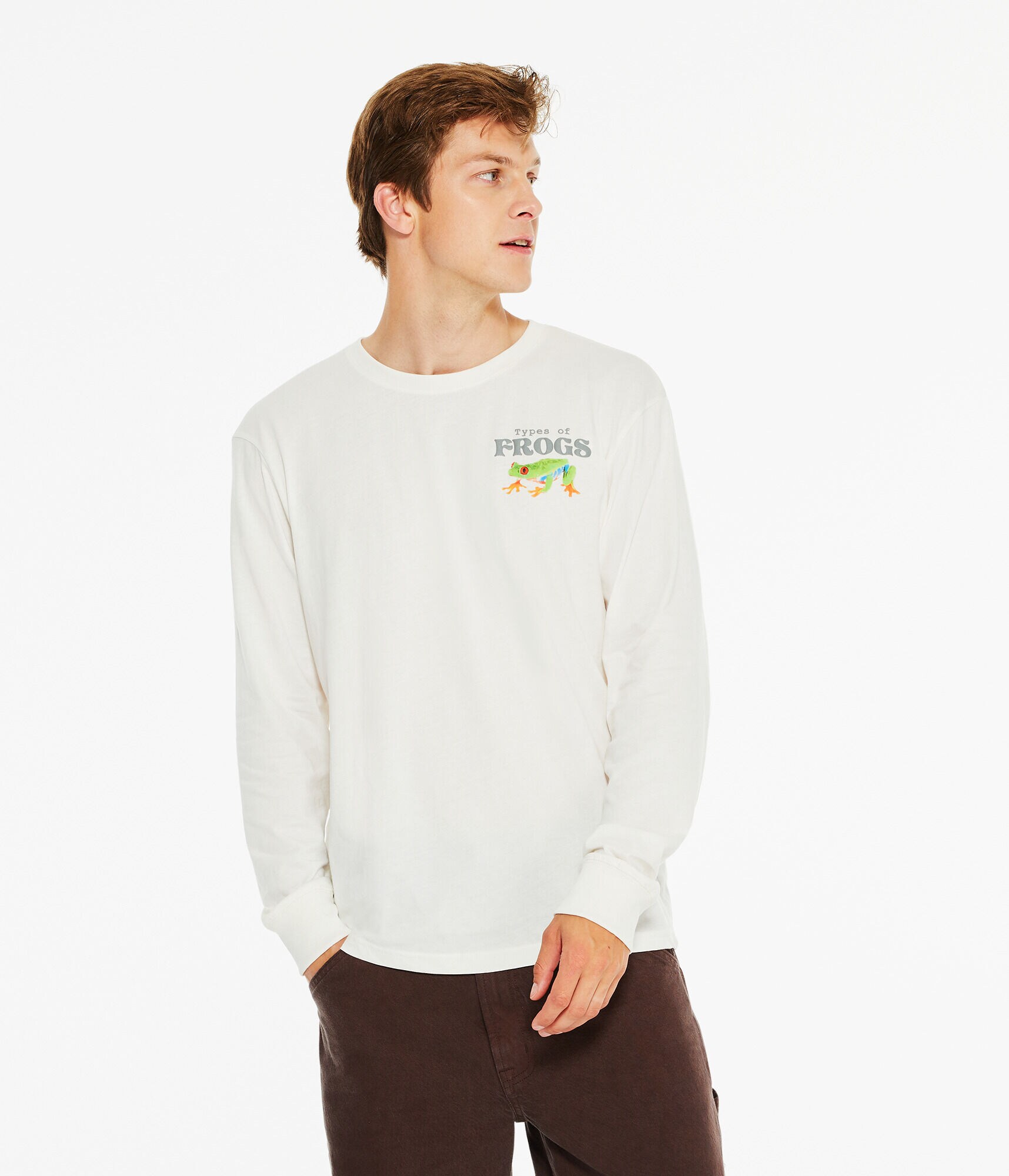 Long Sleeve Frog Types Graphic Tee
