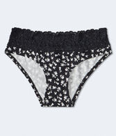 Floral Lace-Trim Hipster