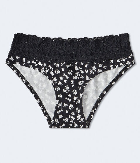 Floral Lace-Trim Hipster Floral Lace-Trim Hipster