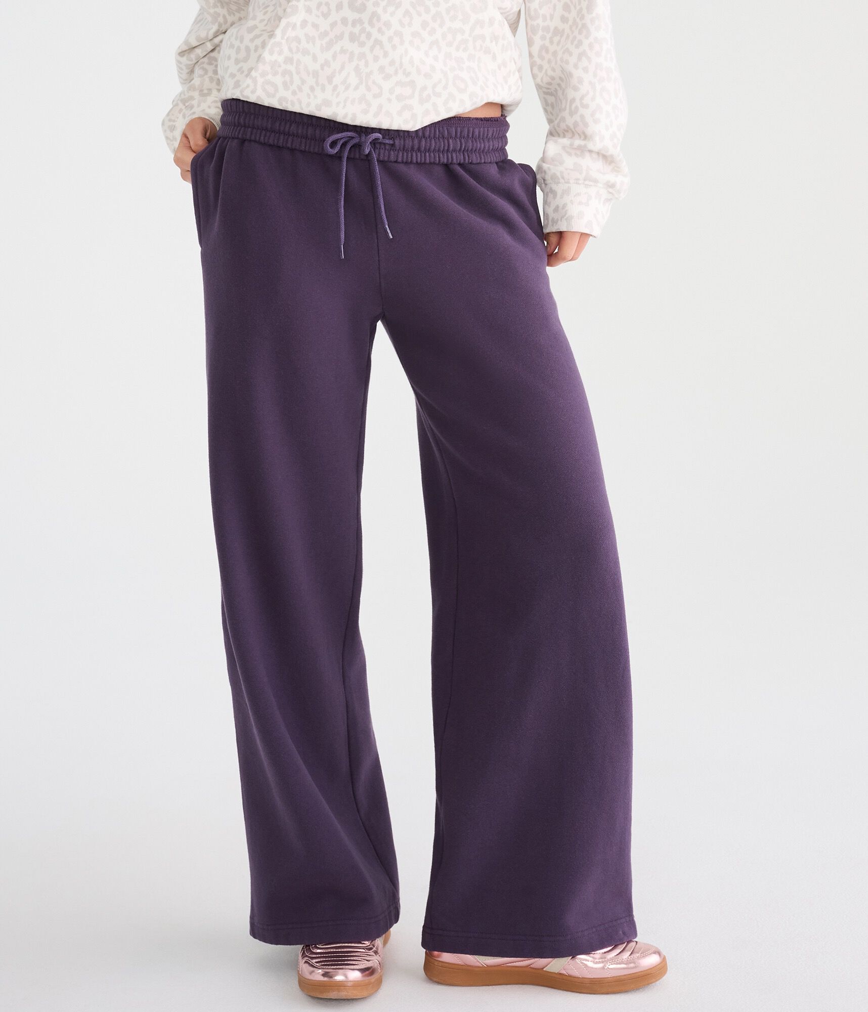 Cloud Soft Mid-Rise Wide Leg Sweatpants