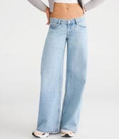 Super Low-Rise Ultra Wide Leg Jean