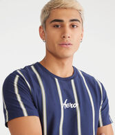 Aero Vertical Stripe Graphic Tee