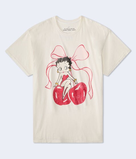 Betty Boop Cherries Oversized Graphic Tee Betty Boop Cherries Oversized Graphic Tee