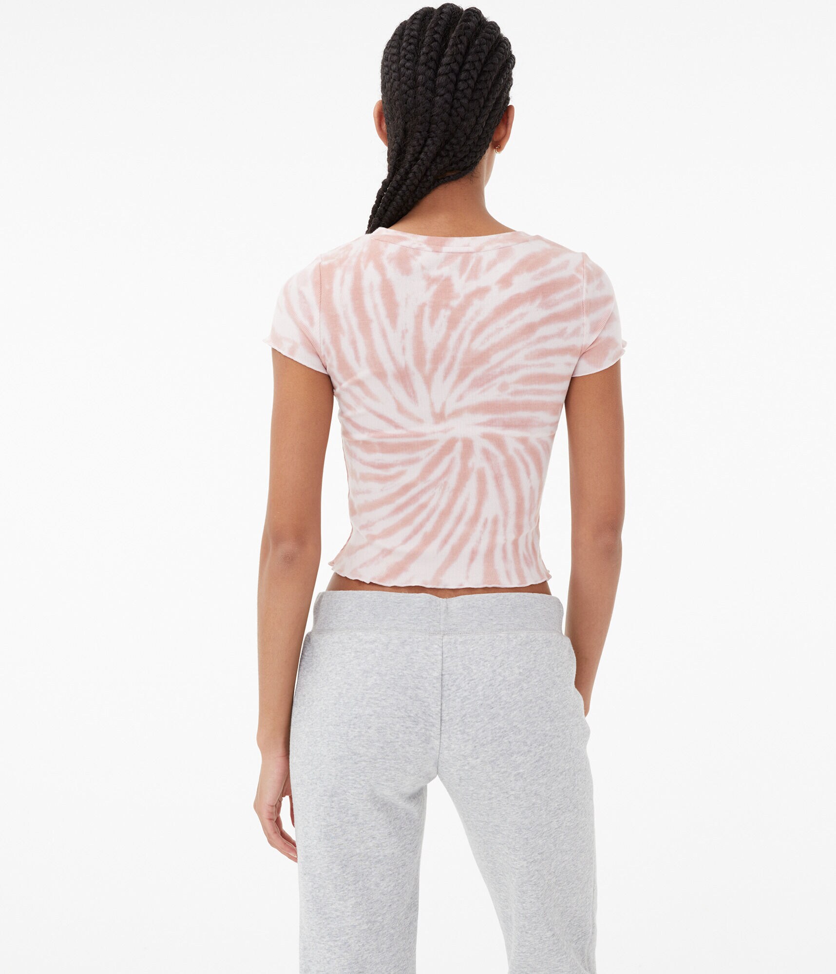 Tie-Dye Ribbed Shrunken Tee