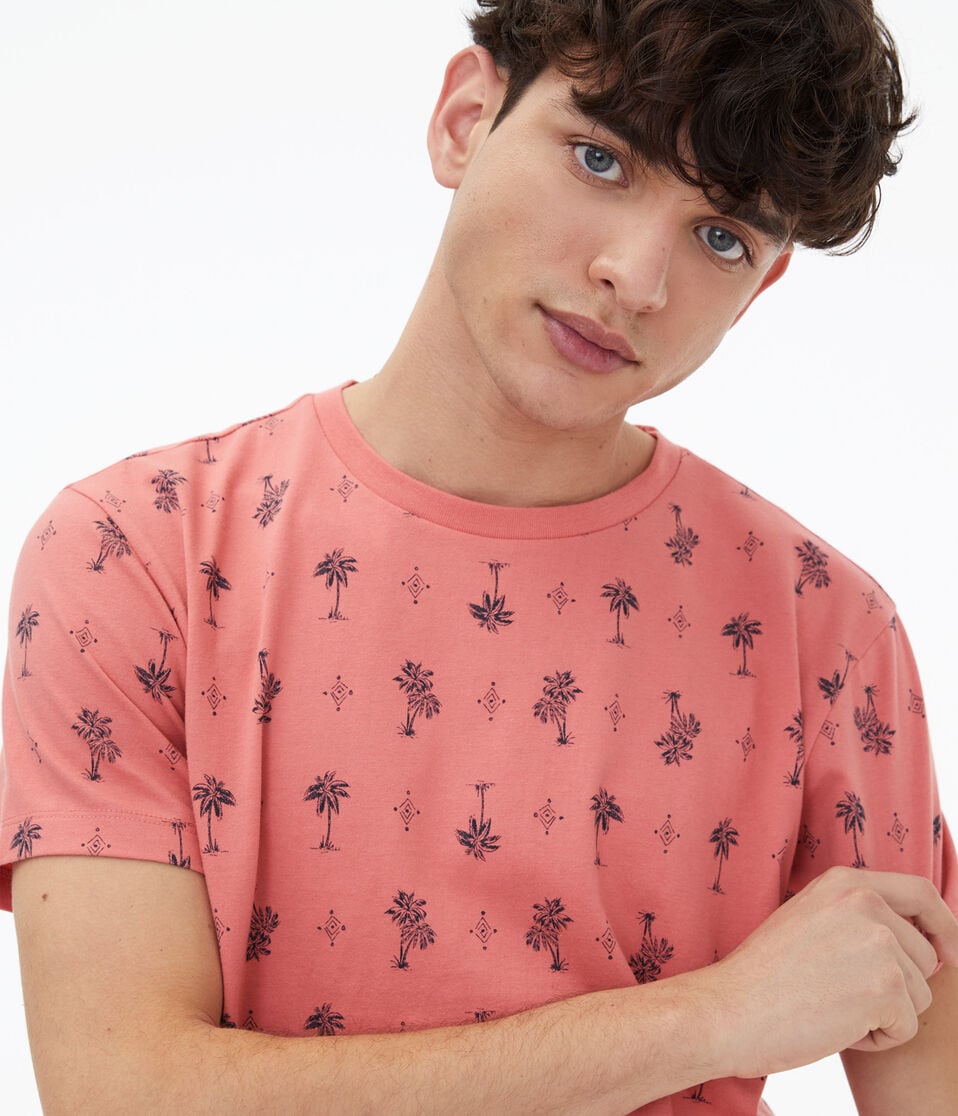 Palm Tree Print Graphic Tee