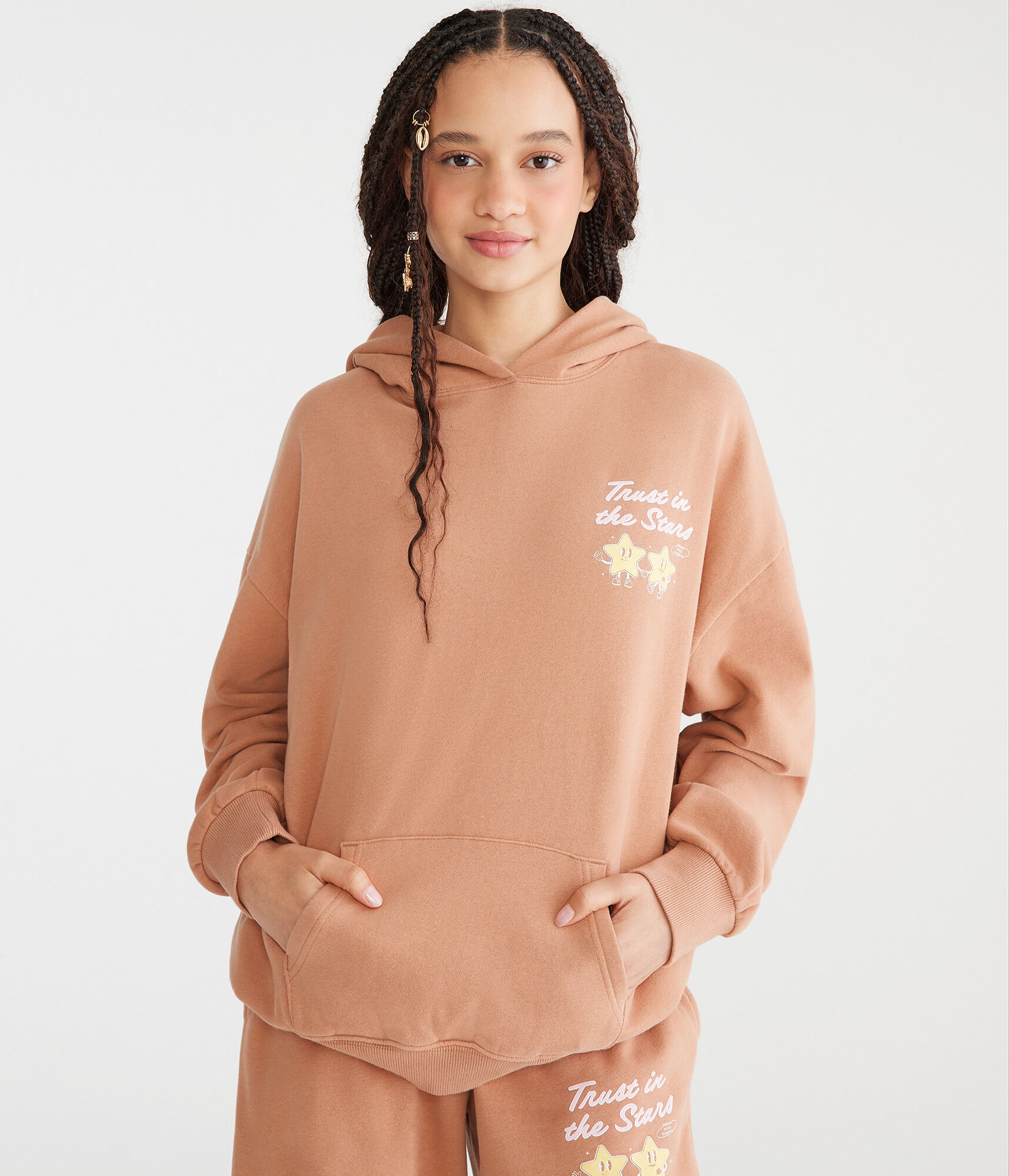 Trust The Stars Oversized Pullover Hoodie