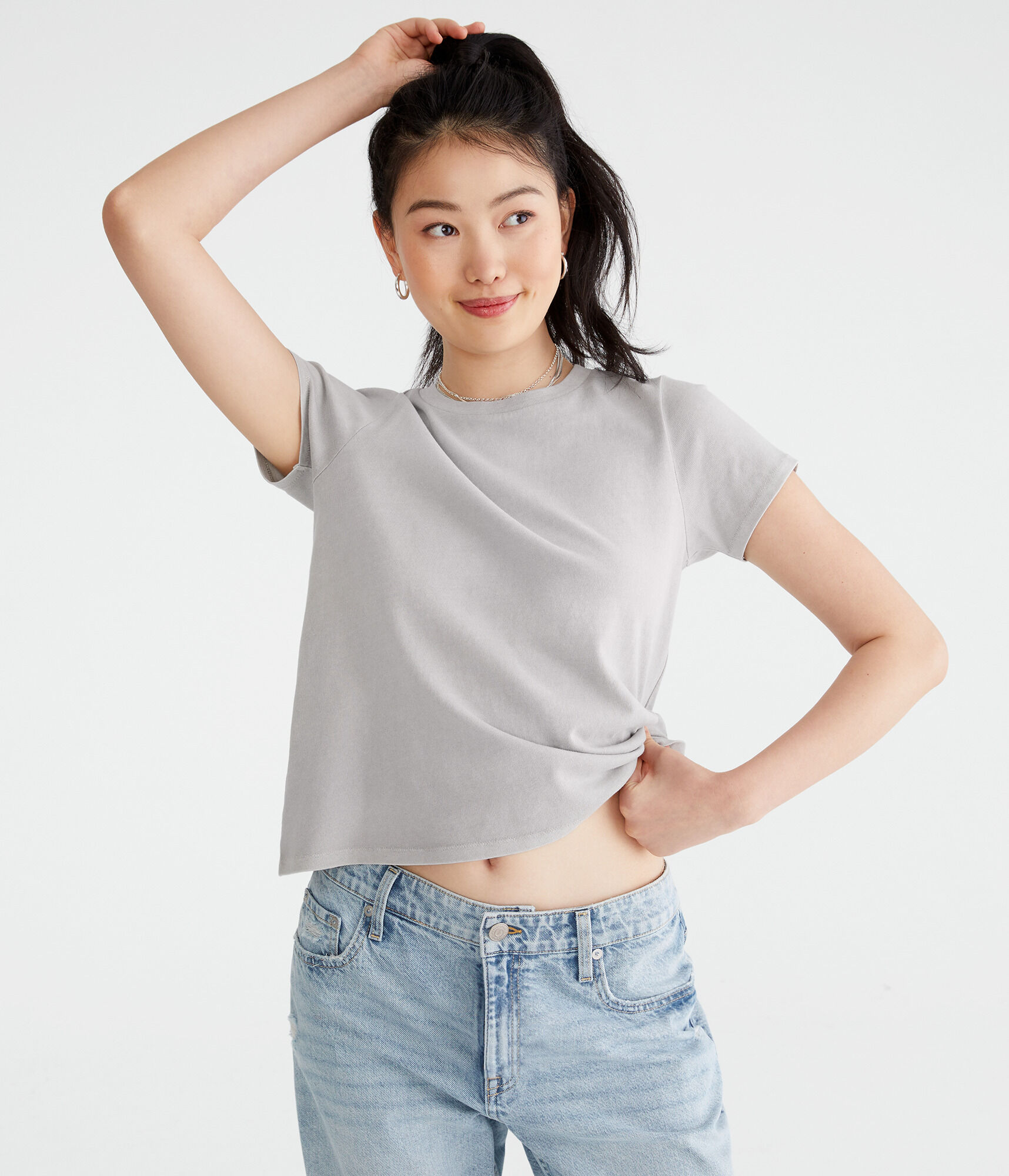 Washed Vintage Fit Crew Tee