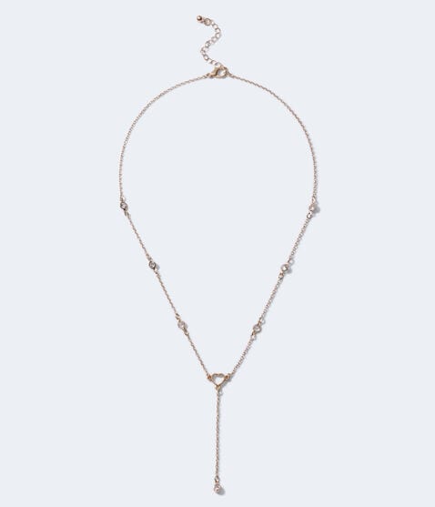 Heart & Gem Y Necklace Heart & Gem Y Necklace