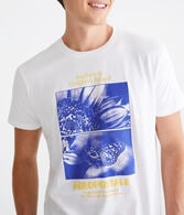 Aeropostale Floral Butterfly Graphic Tee