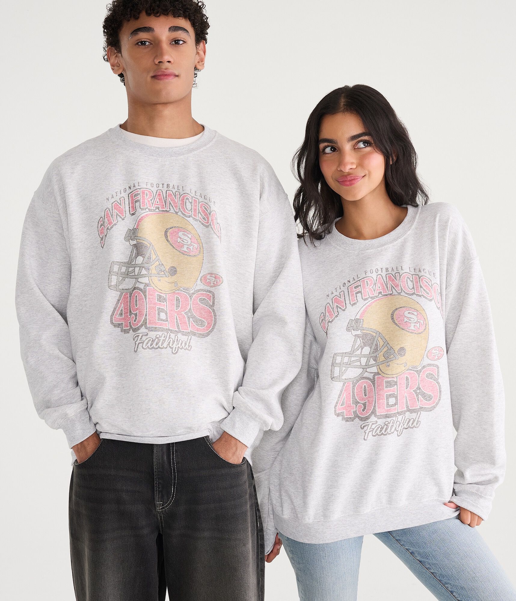 San Francisco 49ers Helmet Crew Sweatshirt