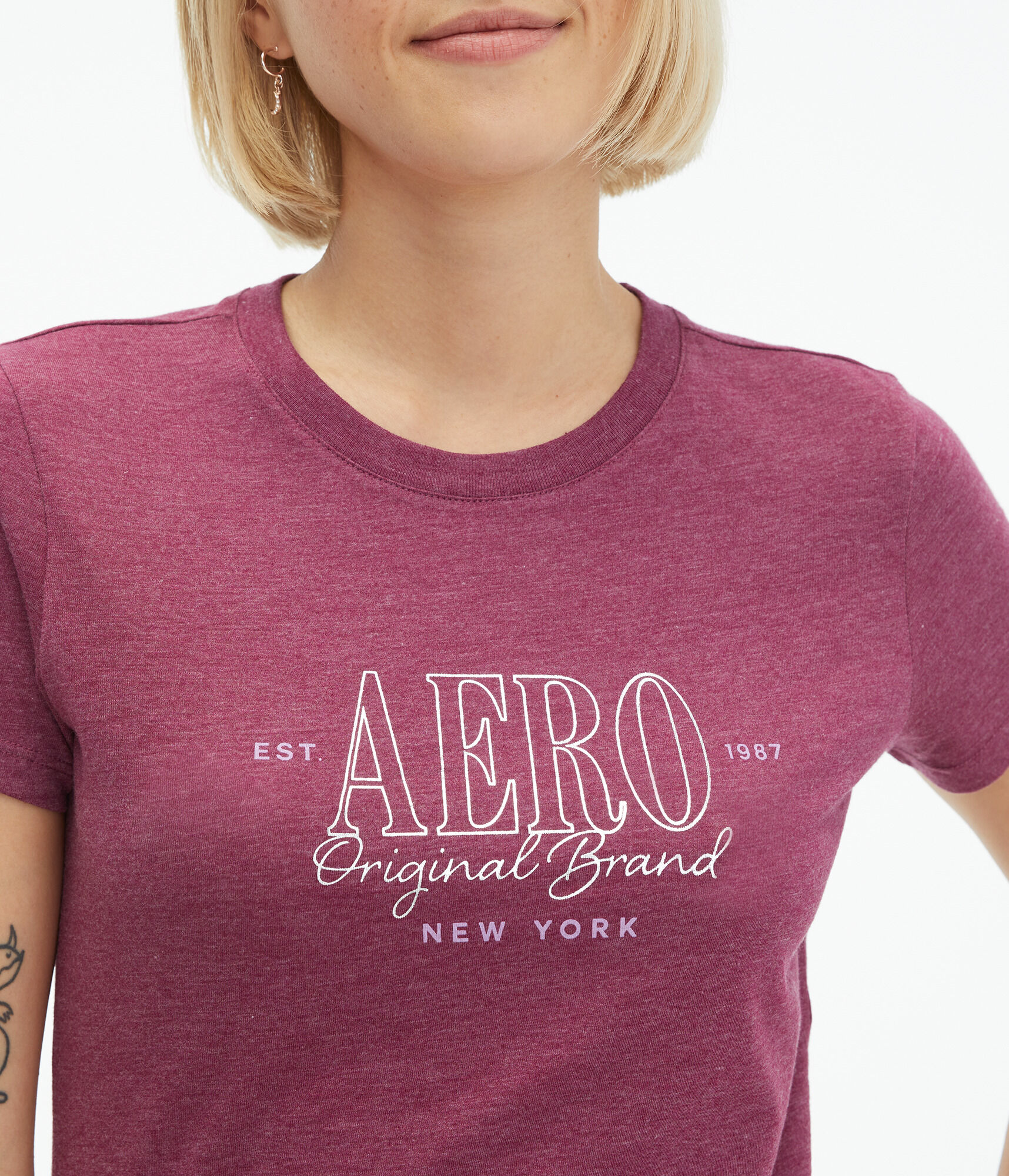 Aero Original Brand Foil Graphic Tee