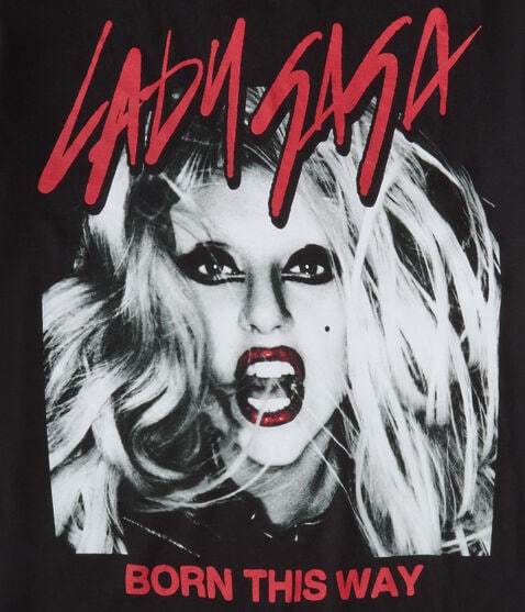 Lady Gaga Born This Way Oversized Graphic Tee Lady Gaga Born This Way Oversized Graphic Tee