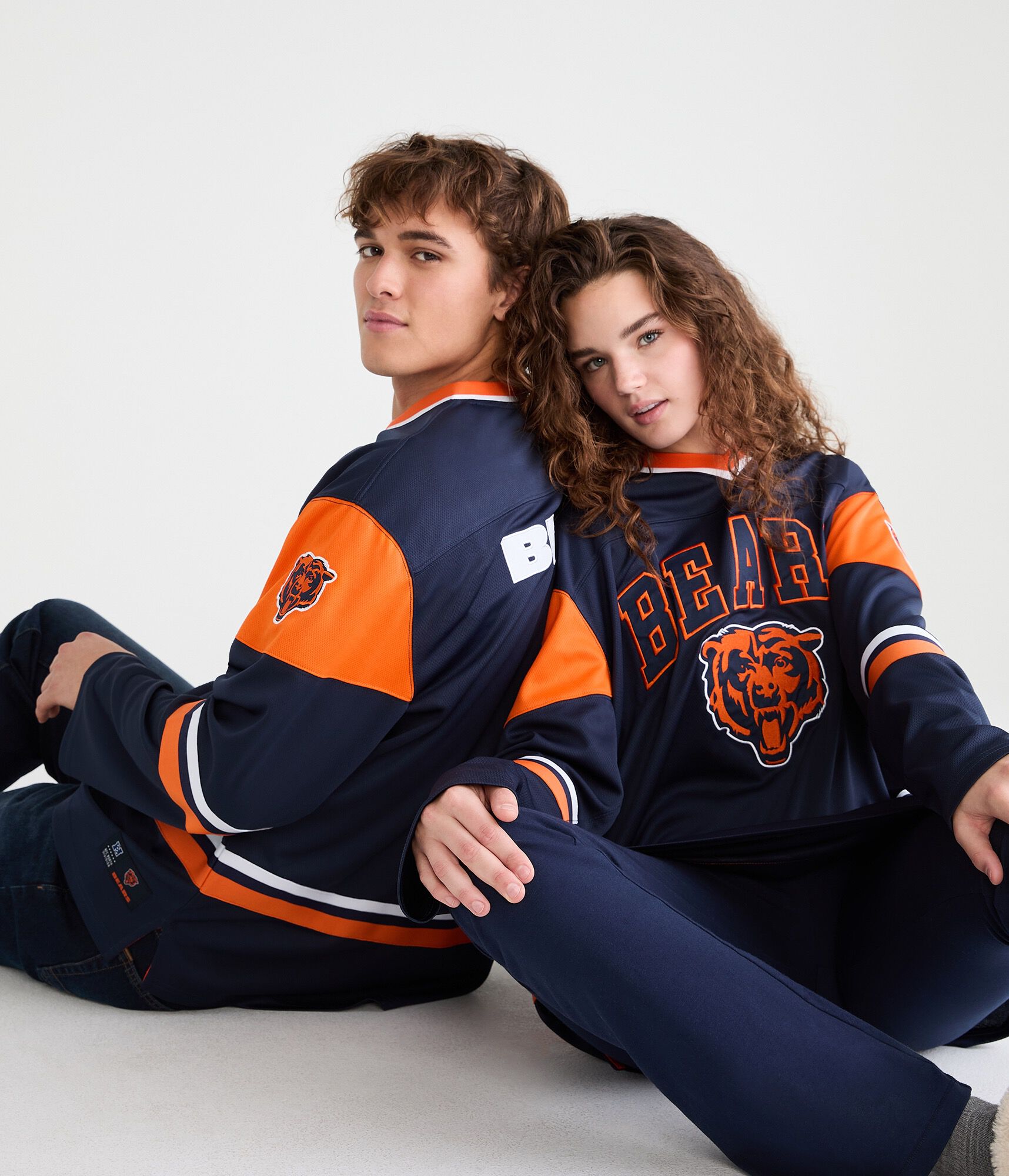 Long Sleeve Chicago Bears V-Neck Top