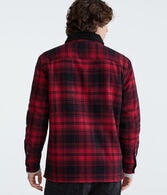 Plaid Sherpa-Lined Full-Zip Flannel Shacket