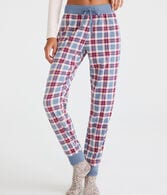 Plaid Polyfleece Sleep Joggers