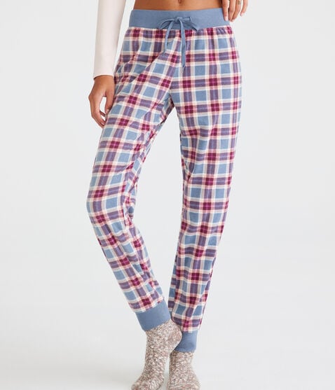 Plaid Polyfleece Sleep Joggers Plaid Polyfleece Sleep Joggers