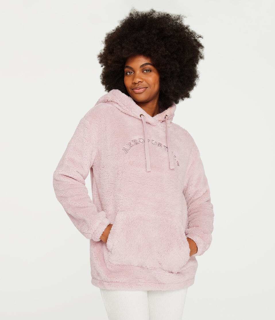 Aeropostale Sherpa Pullover Hoodie