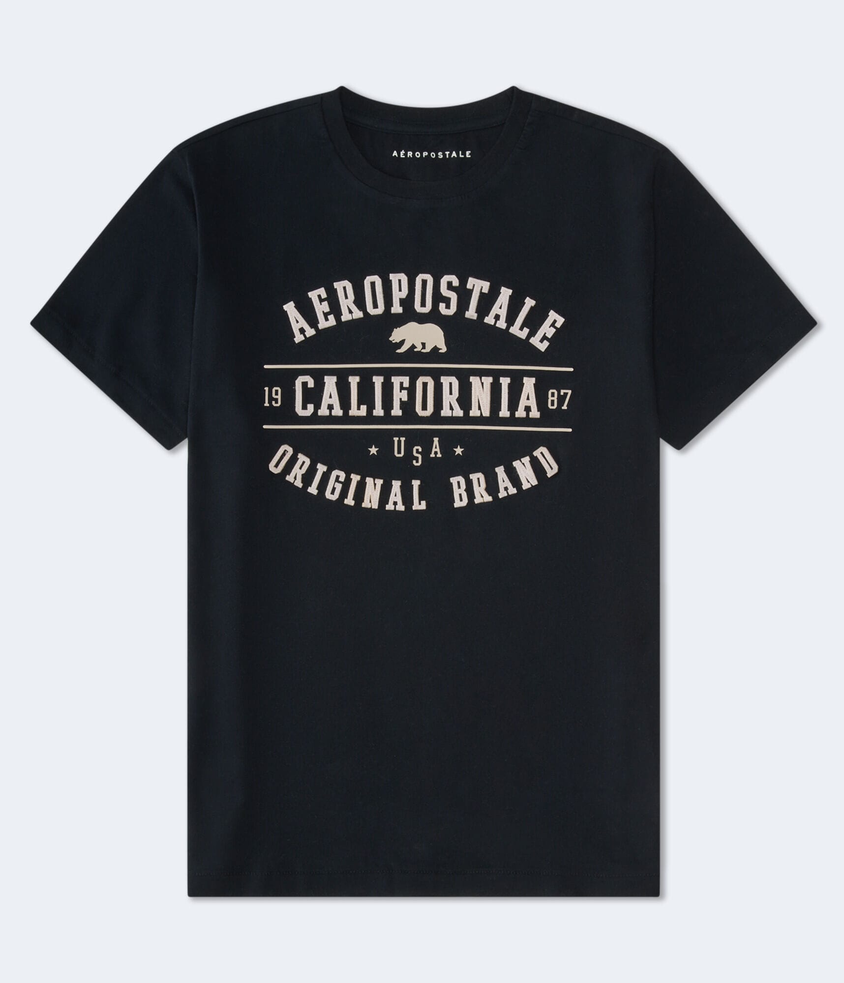 Aeropostale Cali Bear Appliqué Graphic Tee