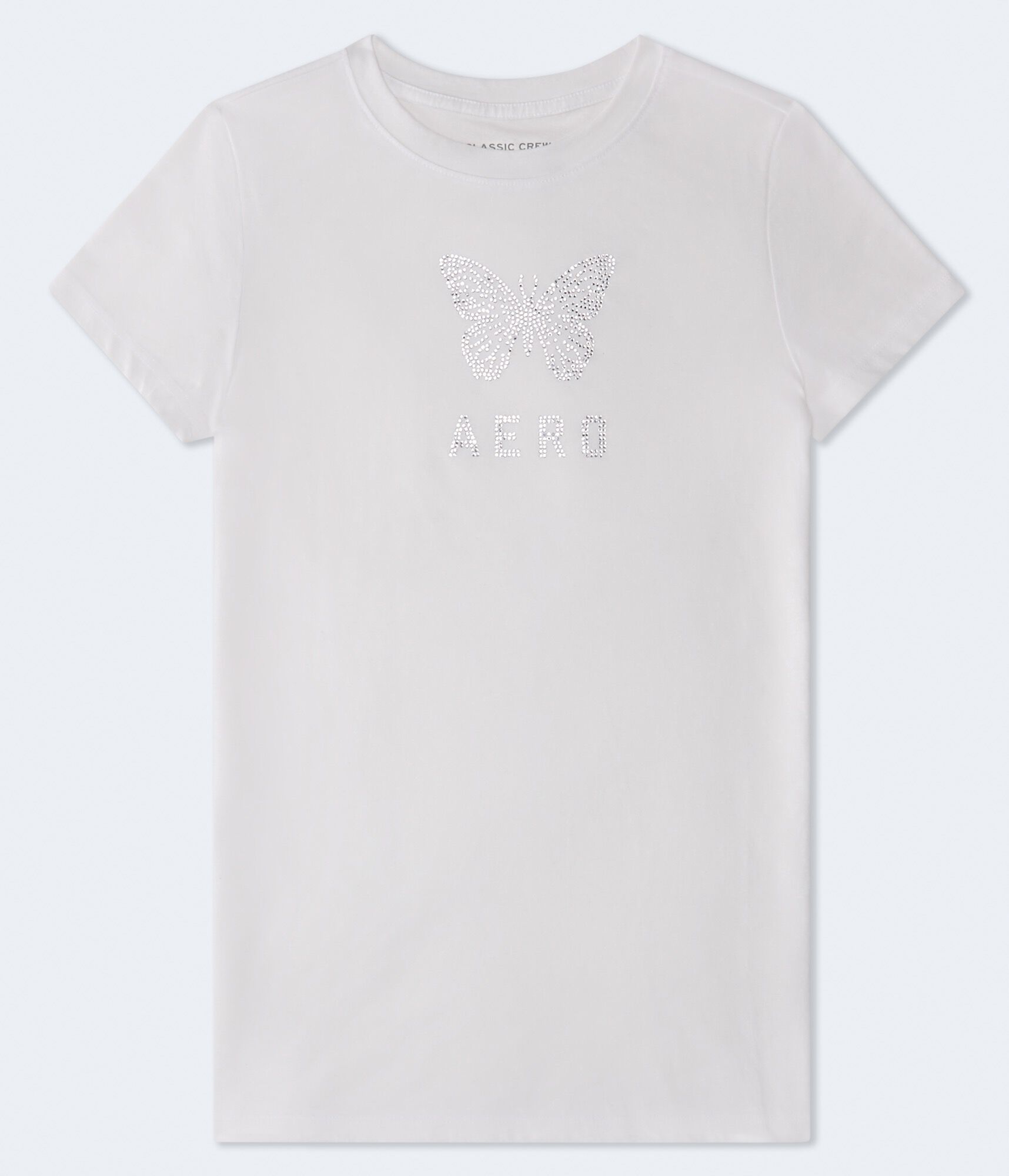 Rhinestone Aero Butterfly Graphic Tee