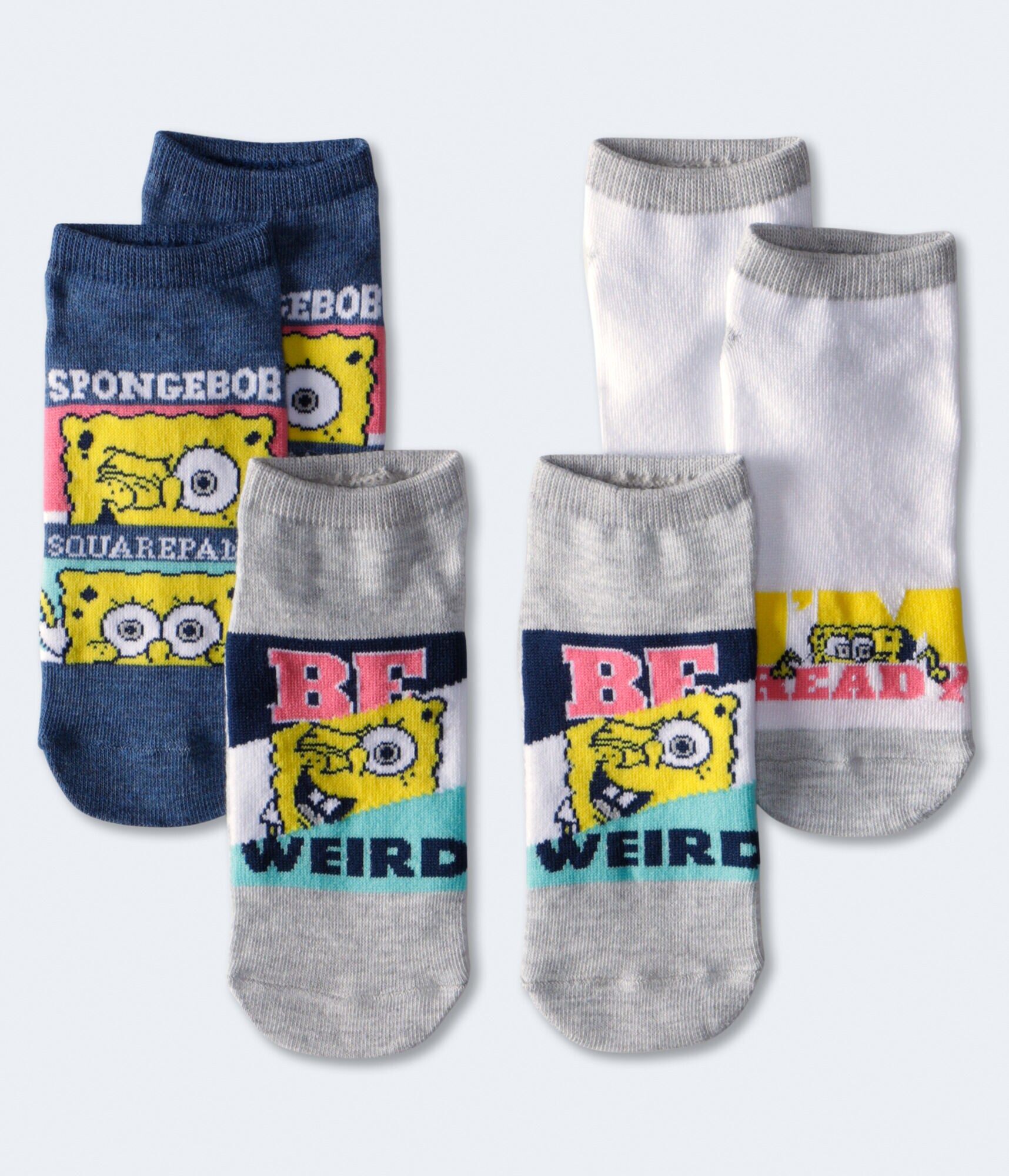 SpongeBob SquarePants Be Weird Ankle Sock 3-Pack