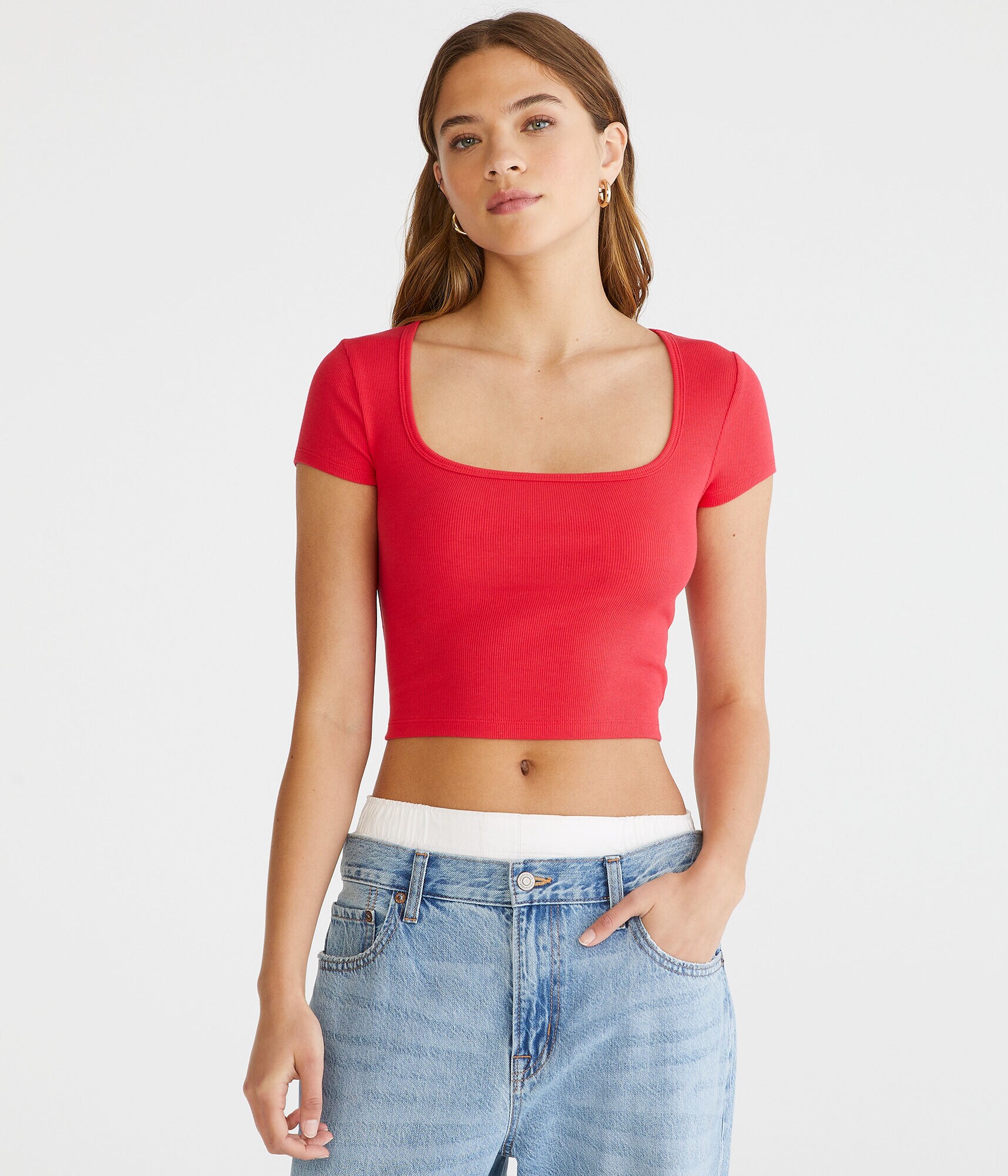 Seriously Soft Square-Neck Baby Tee