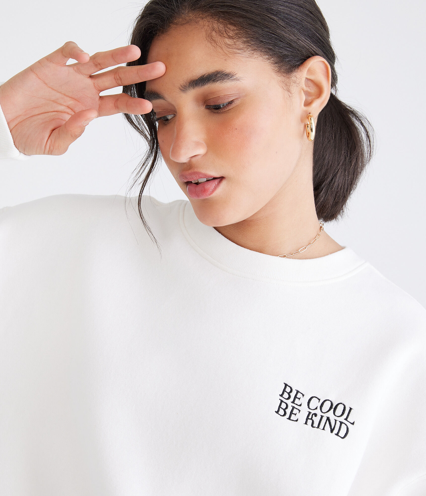 Be Cool Kind Oversized Crew Sweatshirt
