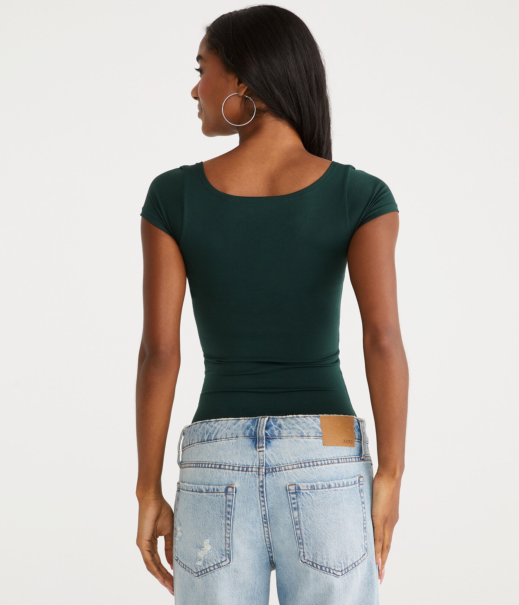 Seriously Soft Sculpt Square-Neck Tee