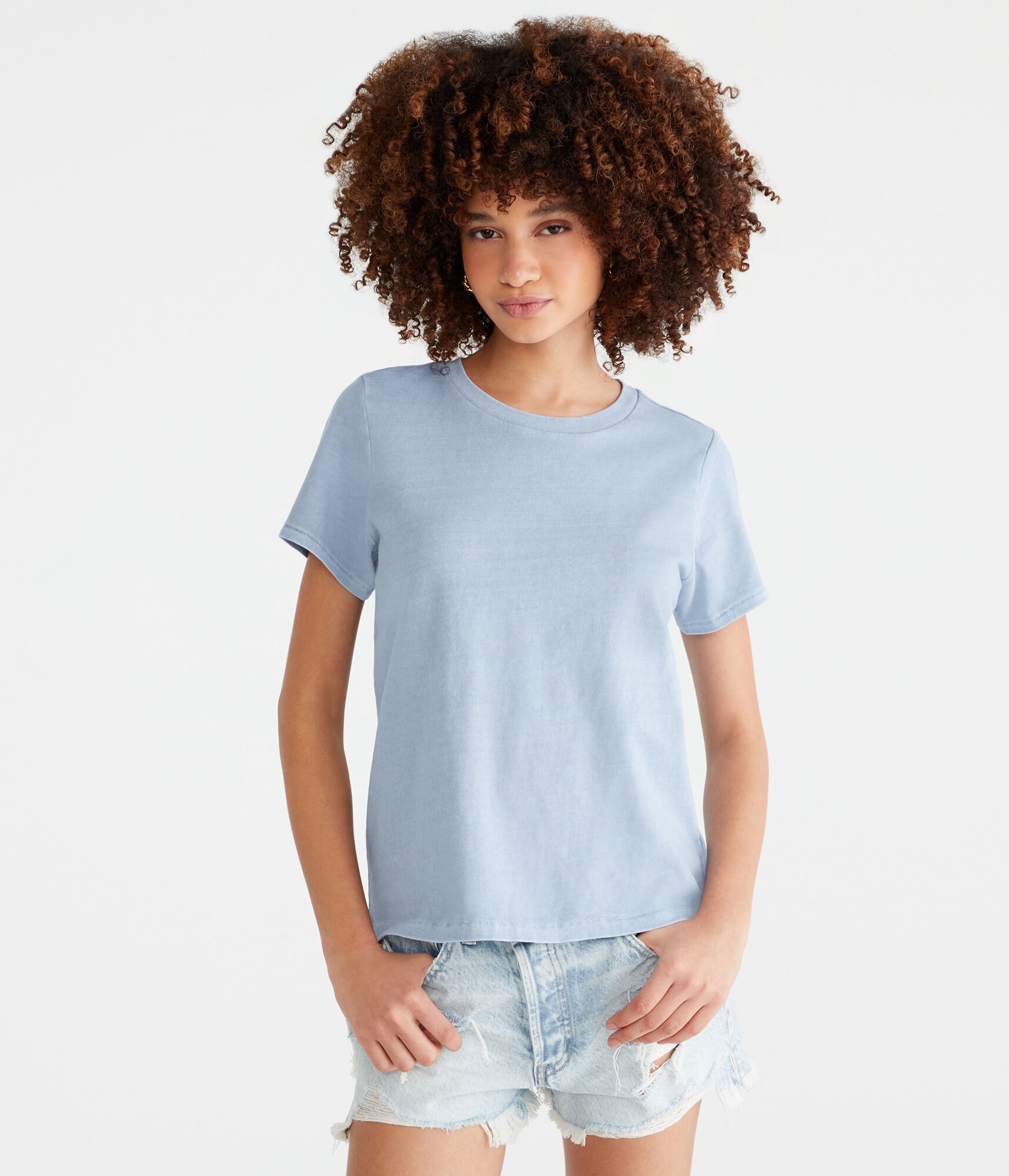 Washed Vintage Fit Crew Tee