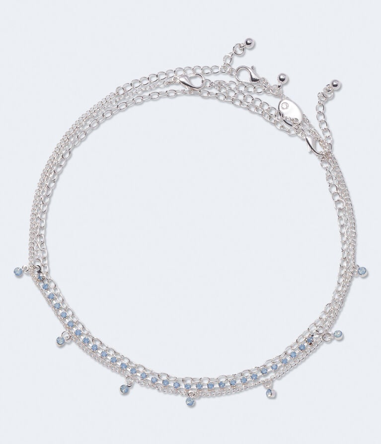 Rhinestone Choker Necklace 3-Pack
