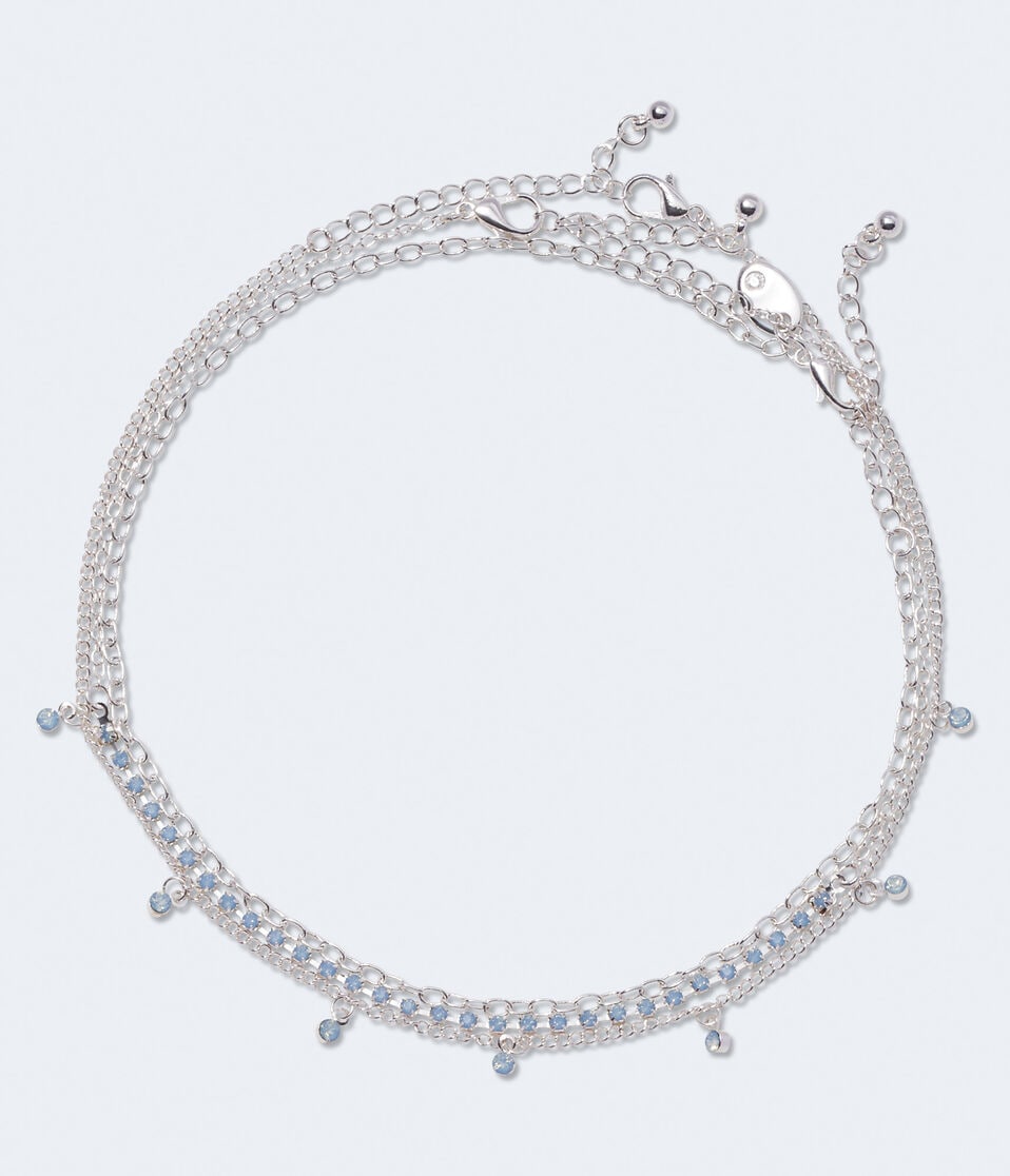 Rhinestone Choker Necklace 3-Pack