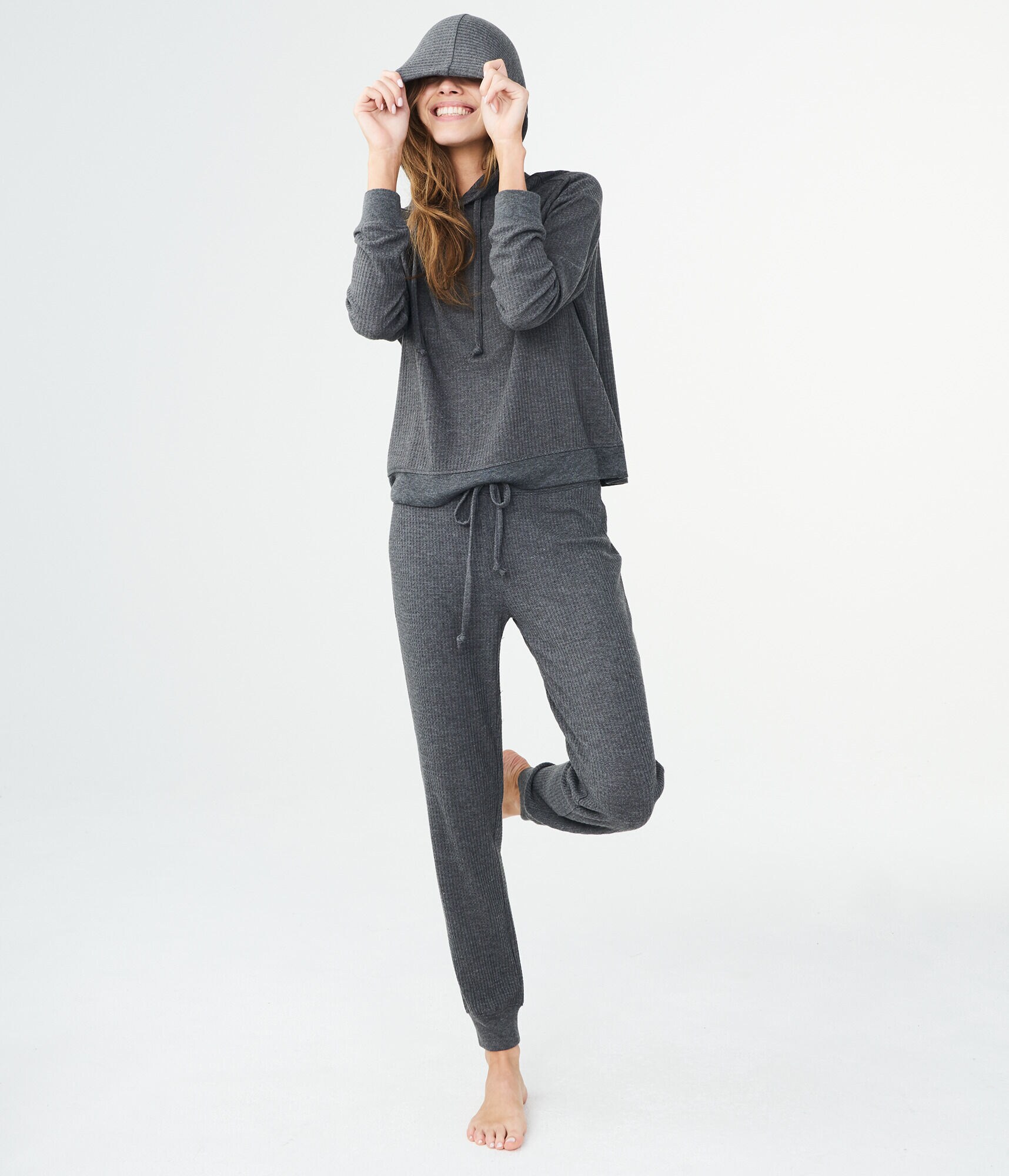 LLD Solid WaffleKnit Joggers