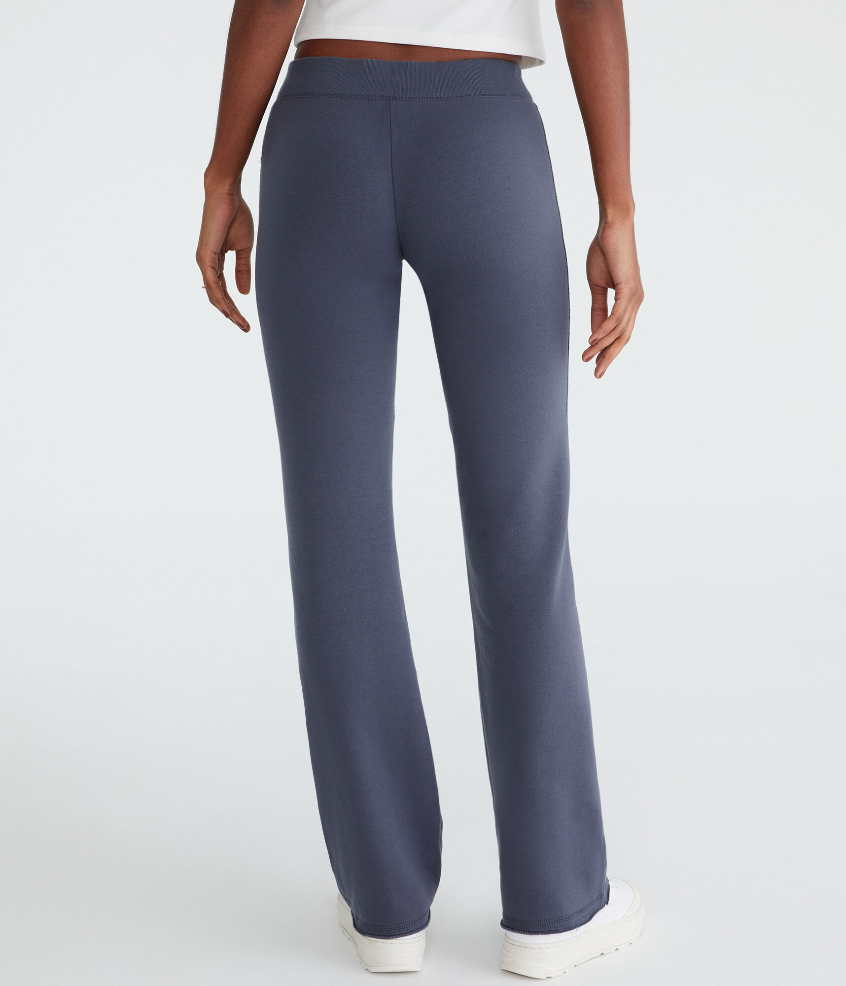 Solid Fit &amp; Flare Sweatpants