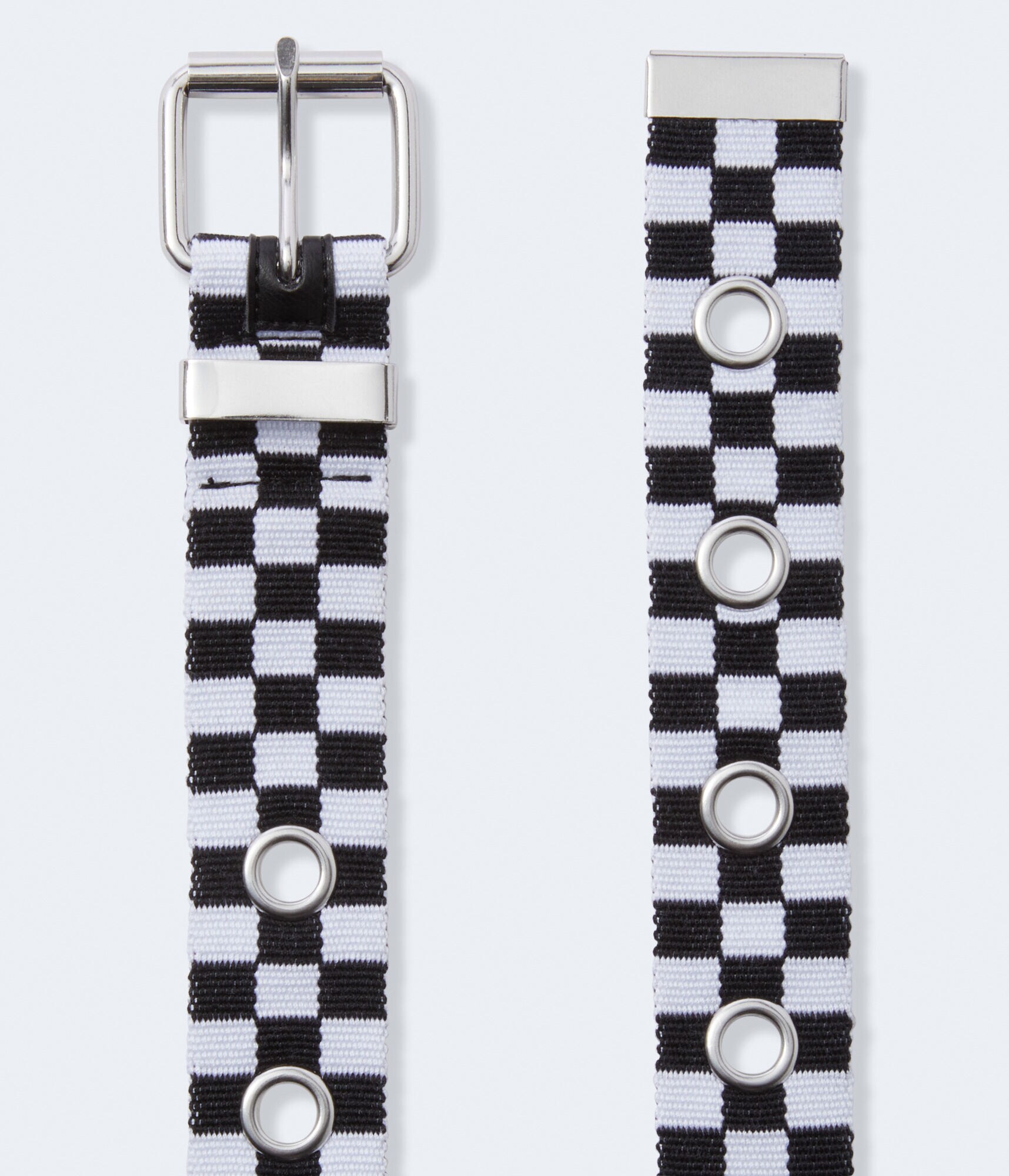 Checkered Grommet Belt