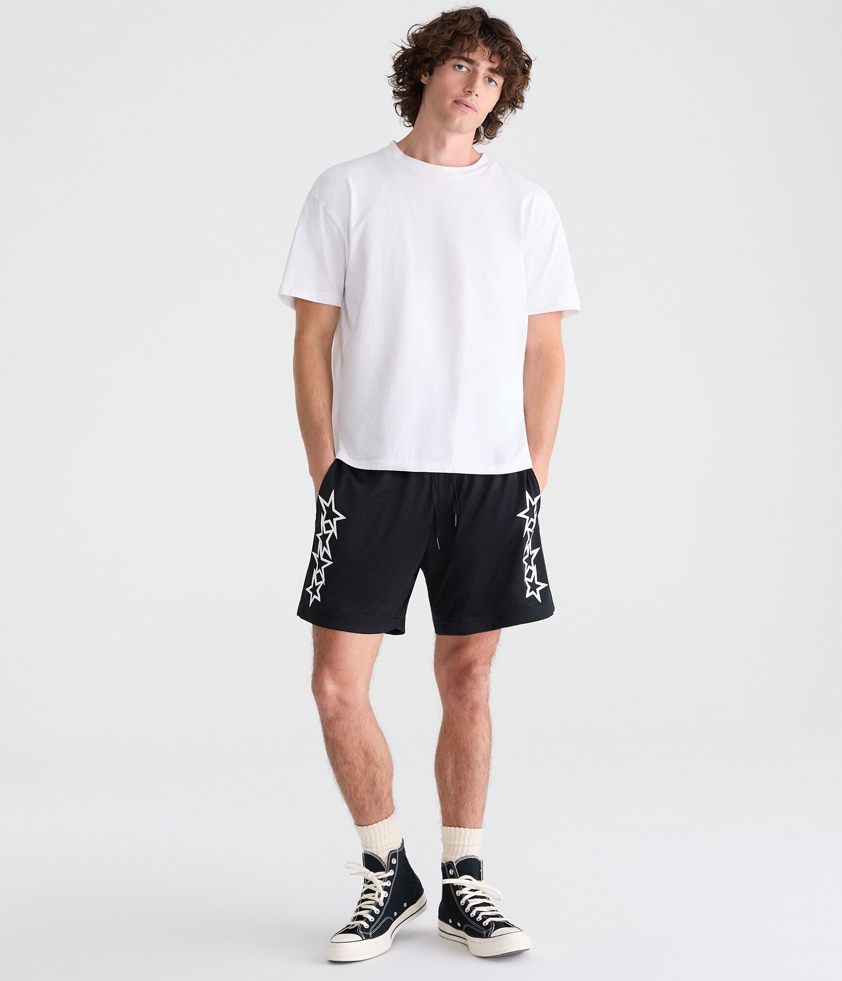 Jagged Stars Mesh Shorts