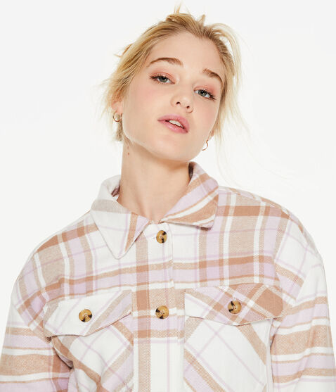Plaid Flannel Shacket Plaid Flannel Shacket